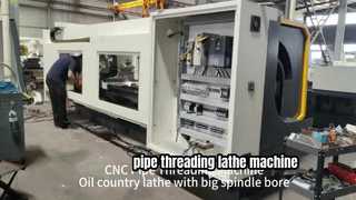 Torno CNC para rosqueamento de tubos para tubos de óleo