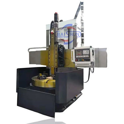 Máquina de torno vertical CNC de coluna única com grande buraco de aborrecimento