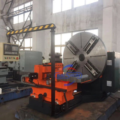 Manual de aterragem torno CNC horizontal máquina de torno face para moldes de pneus de carro
