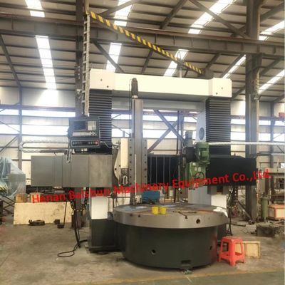 Torno vertical automático de torneamento de metal de coluna dupla com 2 eixos