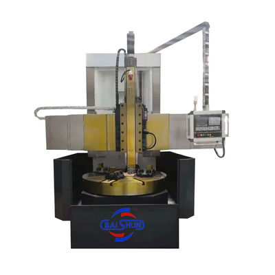 Torno CNC de coluna única torreta Ferramenta de usinagem torno vertical para corte de metais pesados
