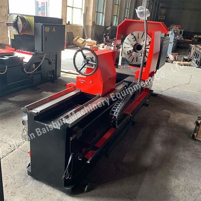 Máquina de torno horizontal de grande porte manual da série Cw Torno PARA Metal
