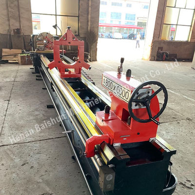 Máquina de torno de metal horizontal de diâmetro grande universal de 4 metros