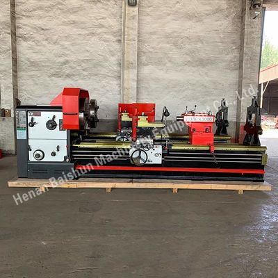Máquina de torneamento horizontal de trabalho pesado de torneamento universal de aço e metal CW61110