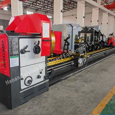 Máquina de torno horizontal de alta velocidade Cw61125q Torno metálico Largura do leito horizontal 600 mm