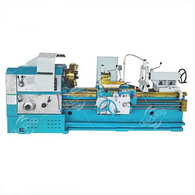 Máquina de corte de metais pesados Cw6163/Cw6263 Largura 550mm Torno manual balançar sobre o diâmetro da cama 1000mm