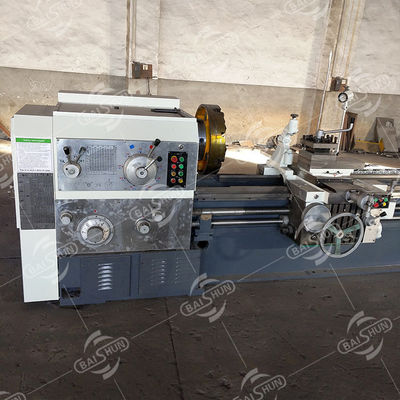 Máquina de torno horizontal Manual certificado Torno de metais pesados Torno comum com CE
