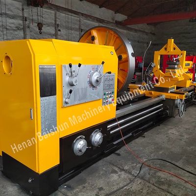 Máquina de torno horizontal de grande diâmetro Torno mecânico paralelo de tubos de ferro