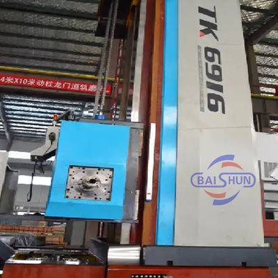 Máquina de perfurar e moer CNC de metal rígido de alta precisão horizontal branco e azul