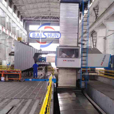 Capacidade de curso estendido máquina de perfurar e moer horizontal CNC para peças grandes