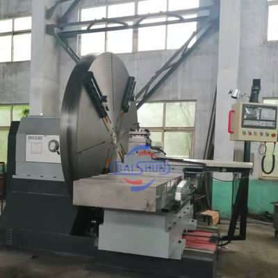 Roda de automóvel virada para o torno Econômico Metal Turning Floor Type Face Lathe