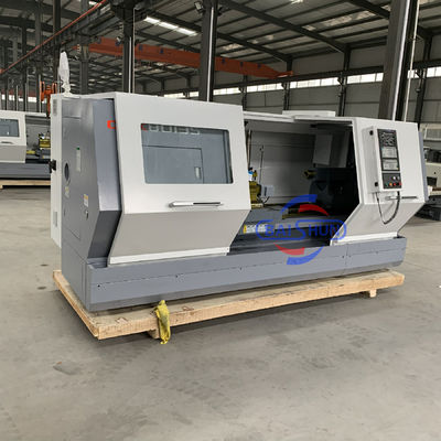 Máquina de torno CNC de precisão de cama plana