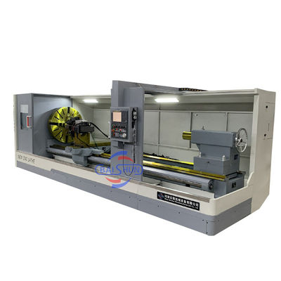 Máquina de torneamento de torno CNC de cama plana profissional com diâmetro de balanço de 500 mm