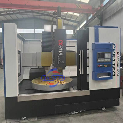 Máquina de torno de CNC preço de uma coluna única centro de torneamento vertical automático com cobertura de proteção