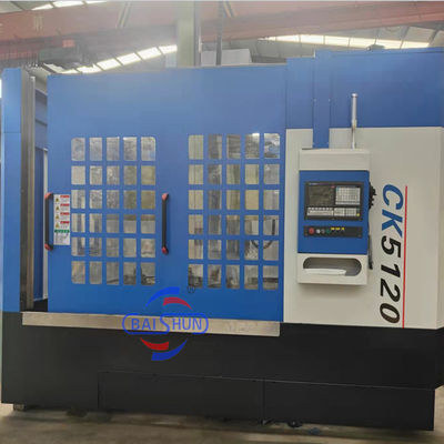 Torno Cnc vertical de coluna única com corte de ferro fundido de alta precisão