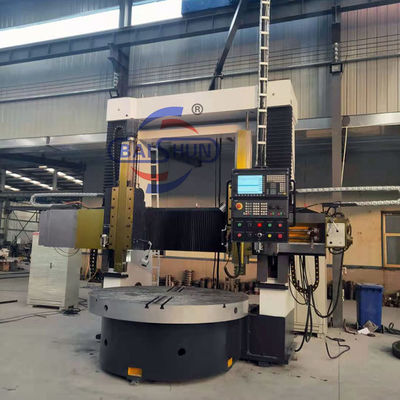 Torno vertical CNC de coluna dupla com espinha gêmea para usinagem pesada e 3500 mm Max. comprimento girado