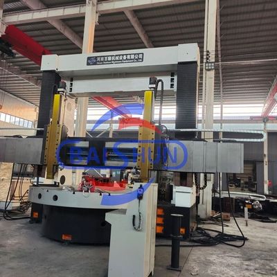 Máquina de torno vertical CNC para processamento de metais com controlo PLC e ecrã táctil
