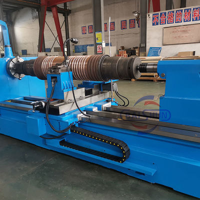 Máquina de torneamento de rolos de aço Cnc Roller e máquina de entalhe Máquina de fabricação de costelas