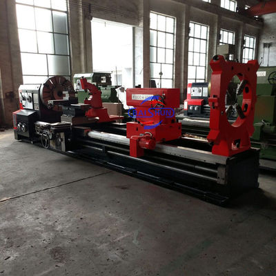 Torno horizontal de alta precisão, engrenagem de trabalho de metal, rolamento, torno