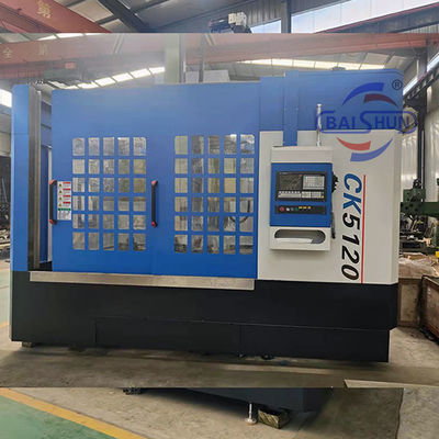 Giro resistente da elevada precisão da máquina vertical industrial do torno do CNC