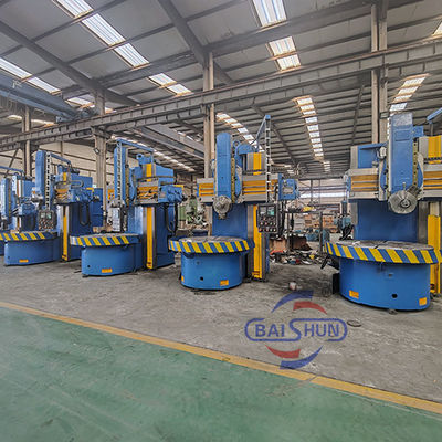 Torno de torreta vertical 1600 mm de giro de carga média Máquina manual de tipo VTL para usinagem de flange e rolamento