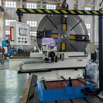 Piso de convenção Torno superfície flange girando Torno face horizontal Torno