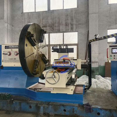 Rodas de carro girando 3500mm Diâmetro de balanço Torno de flange de controle PLC de função pesada