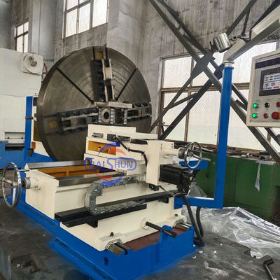 Flanca de piso horizontal, tornável para mecanização de flanges metálicas