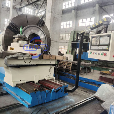 Máquina de torno de grande dimensão convencional para mecanização de anéis de borracha