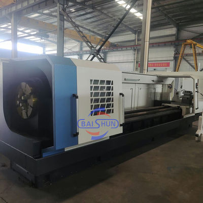 Máquina de torneamento de cnc de grande buraco para corte de parafusos de tubos de metal de cnc