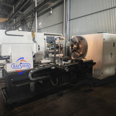 Processamento de tubos de óleo Torno Torno grande diâmetro fuso QK1335 máquina de rosca de tubos CNC