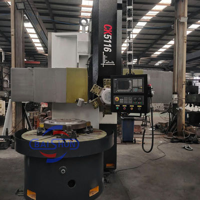 Mercado da Rússia CK5116 Torno de carrossel de coluna única VTL Máquina de torneamento de metal CNC