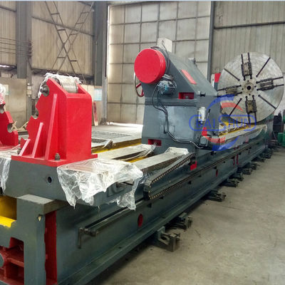 Fábrica 32T 40T 50T 75T Torno de balanço grande máquina de torno de trabalho pesado para usinagem de eixo longo