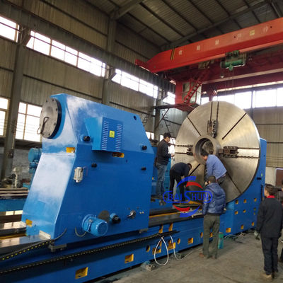 Máquina de torno de metal horizontal de carga pesada universal de três guias convencionais
