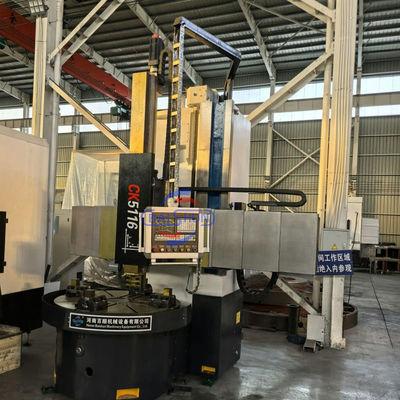 Torno CNC Vertical de 2 Eixos CK5116A, Diâmetro de Torneamento de 1600mm