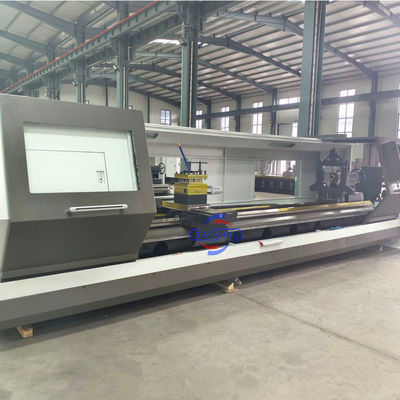 Giro do metal da cama lisa do balanço do torno 500mm do CNC CK6150