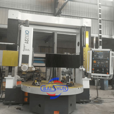 Torno Vertical CNC VTL CK5231 de Coluna Dupla de Precisão para Serviços Pesados com Diâmetro de Torneamento de 3150mm e Altura da Peça de Trabalho de 1600mm