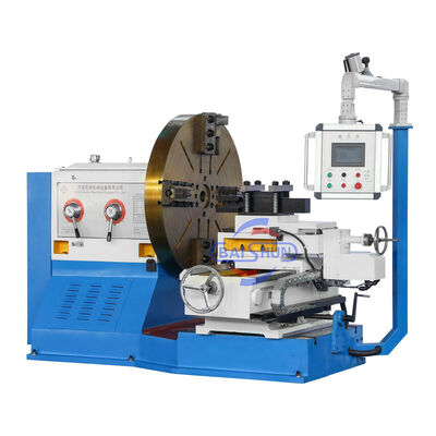 Torno horizontal convencional econômico chinês com diâmetro máximo torneado de 1600 mm e diâmetro de placa de 1200 mm para usinagem de serviço médio