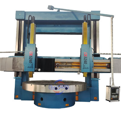 2 eixo ferramenta de usinagem de metal CNC dupla coluna vertical torno grande diâmetro